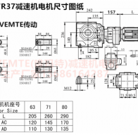 SA67R37YEJ63M4伺服電機(jī)連接減速機(jī)型號