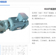 k107-Y22-4P-I32.69-M4-0°減速電機型號解析