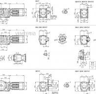 KC47 KCAF47 KCA47 KCF47減速機(jī)電機(jī)型號大全及尺寸圖