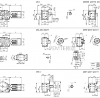 KC77 KCA77 KCF77 KCAF77減速機(jī)電機(jī)型號(hào)大全及尺寸圖
