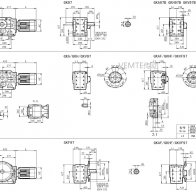 KC97 KCAF97 KCF97 KCA97減速機(jī)電機(jī)型號(hào)及尺寸圖紙