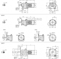 RC87 RCF87 RC87P減速機電機型號大全及尺寸圖