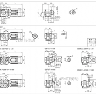 SD03 SS03 SF03 SFK03減速機(jī)電機(jī)型號及尺寸圖