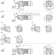 R04 RF04減速機(jī)電機(jī)型號大全及尺寸圖紙