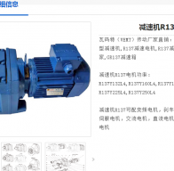 減速電機(jī)GR137-50.56-AM160-M1-0型號(hào)解析