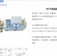 減速電機(jī)R77DRU100LS4/BE2/HR/TF/57.68/M3/90型號解析